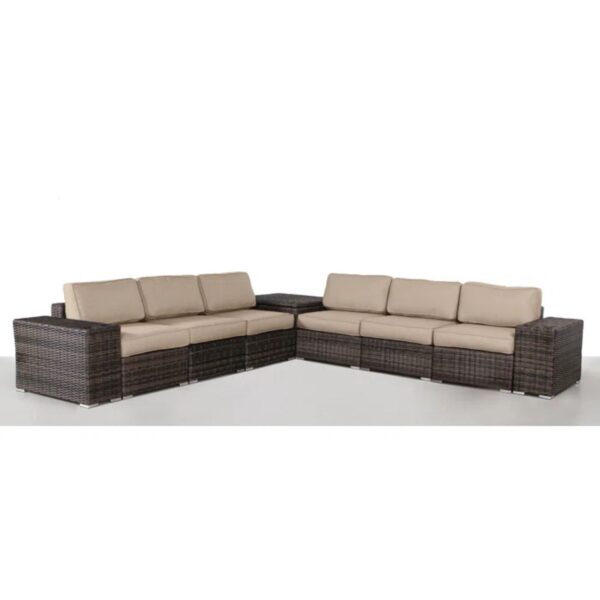 Elegant Outdoor Rattan Wicker 6 Person Seating Group With Cushions Elegant Outdoor Rattan Wicker 6 Person Seating Group With Cushions
