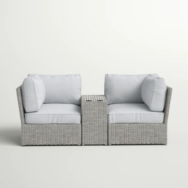 Outdoor Wicker Loveseat With Cushions Outdoor Wicker Loveseat With Cushions