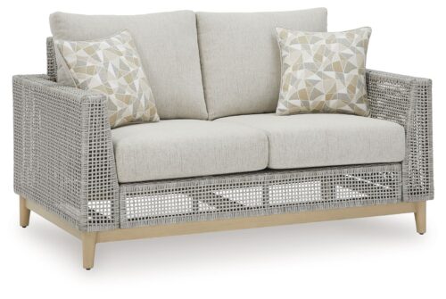 Seton Creek - Loveseat With Cushion - Gray