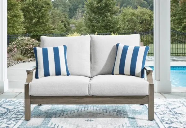 Texas Ranch Outdoor All Weather Loveseat with Cushions and Throw Pillows