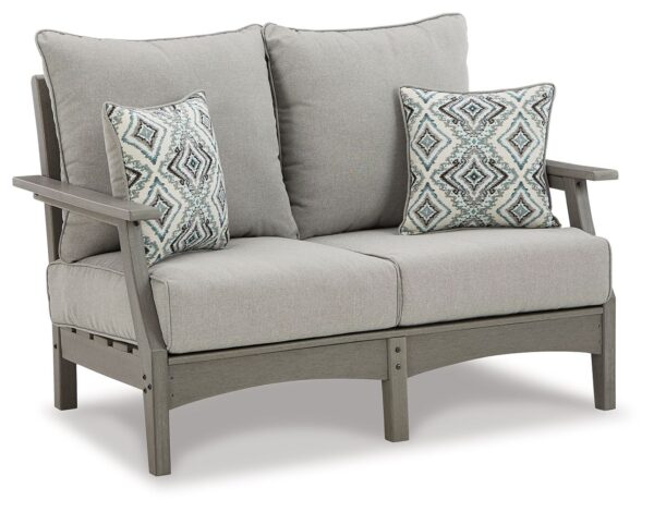 Visola - Loveseat w/Cushion - Gray Visola - Loveseat w/Cushion - Gray