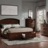 Arista Night Table - Brown Cherry