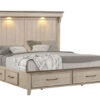 Bungalow 3-Piece King Storage Bed - Brown, Light Grey