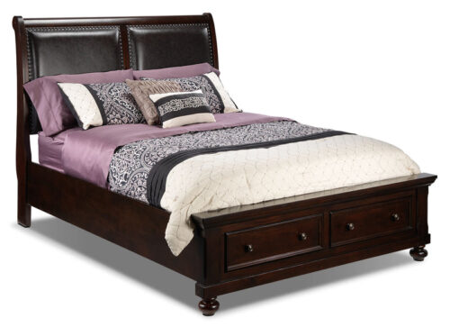 Chester 3-Piece King Storage Bed - Cherry
