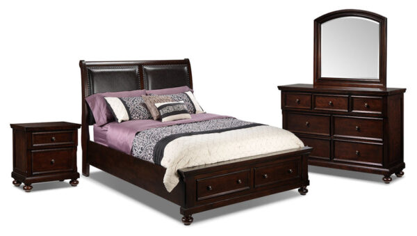 Chester 6-Piece King Storage Bedroom Package - Cherry Chester 6-Piece King Storage Bedroom Package - Cherry