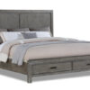 Copeland 3-Piece King Storage Bed - Wire-Brushed Grey
