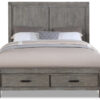 Copeland 3-Piece Queen Storage Bed - Wire-Brushed Grey