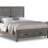 Copeland 6-Piece Queen Storage Bedroom Package - Wire-Brushed Grey