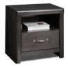 Dessy Night Table - Charcoal