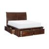 Eden 3-Piece King Storage Bed- Dark Brown