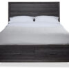 Miller 3-Piece Queen Storage Bed - Grey Miller 3-Piece Queen Storage Bed - Grey