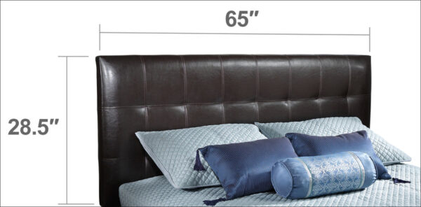 Moonlight Adjustable Queen Headboard - Brown