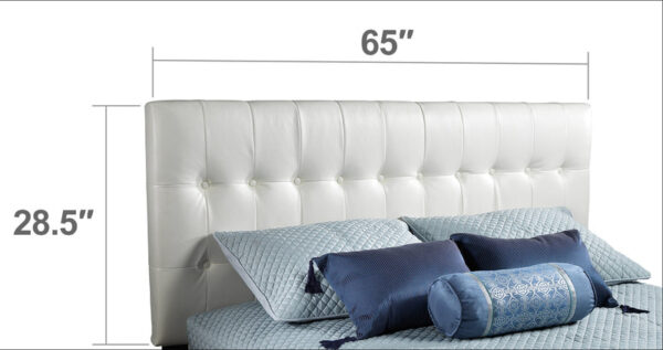 Moonlight Adjustable Queen Headboard - White