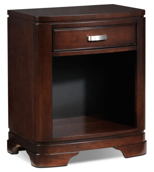 New Justin Night Table - Deep Cherry
