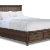 Rossco 3-Piece King Storage Bed - Rustic Oak