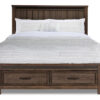 Rossco 3-Piece King Storage Bed - Rustic Oak