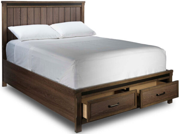 Rossco 5-Piece King Storage Bedroom Package - Rustic Oak