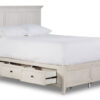 San Mateo 3-Piece King Storage Bed - Antique White