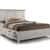 San Mateo 3-Piece Queen Storage Bed-Antique White