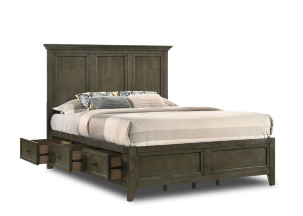 San Mateo 6-Piece King Storage Bedroom Package - Pewter San Mateo 6-Piece King Storage Bedroom Package - Pewter