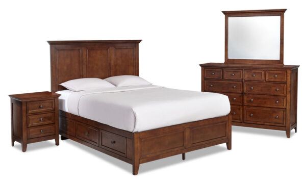 San Mateo 6-Piece Queen Storage Bedroom Package - Tuscan San Mateo 6-Piece Queen Storage Bedroom Package - Tuscan