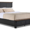 Stormy Ridge 3 - Piece King Storage Bed - Slate Black, Chicory Stormy Ridge 3 - Piece King Storage Bed - Slate Black, Chicory
