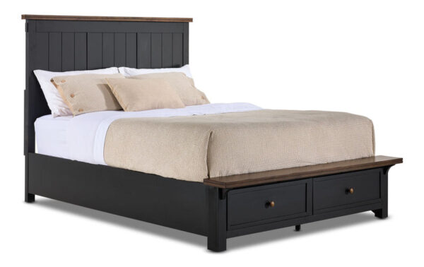 Stormy Ridge 3 - Piece King Storage Bed - Slate Black, Chicory Stormy Ridge 3 - Piece King Storage Bed - Slate Black, Chicory