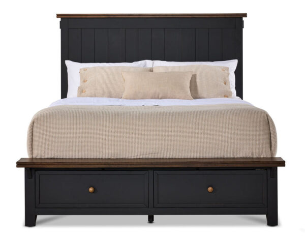 Stormy Ridge 3 - Piece King Storage Bed - Slate Black, Chicory Stormy Ridge 3 - Piece King Storage Bed - Slate Black, Chicory