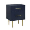Valerie Glam Night Table - Navy