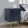 Valerie Glam Night Table - Navy