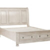 Windchester 3-Piece King Storage Bed - Antique White Windchester 3-Piece King Storage Bed - Antique White