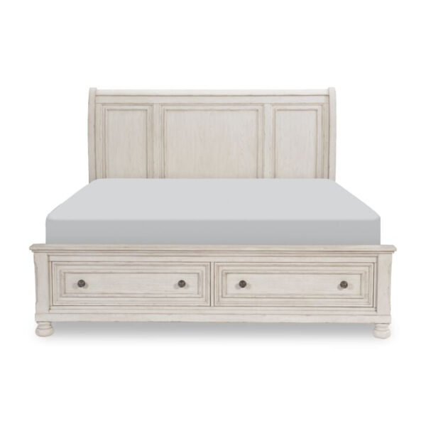 Windchester 3-Piece Queen Storage Bed - Antique White Windchester 3-Piece Queen Storage Bed - Antique White